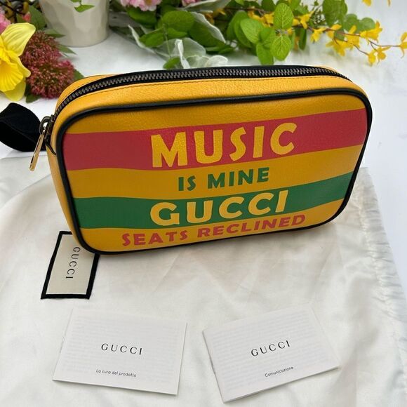 SOLD!!!!! Gucci music is mine leather belt bag size 90 cm made in Italy - Picture 1 of 10